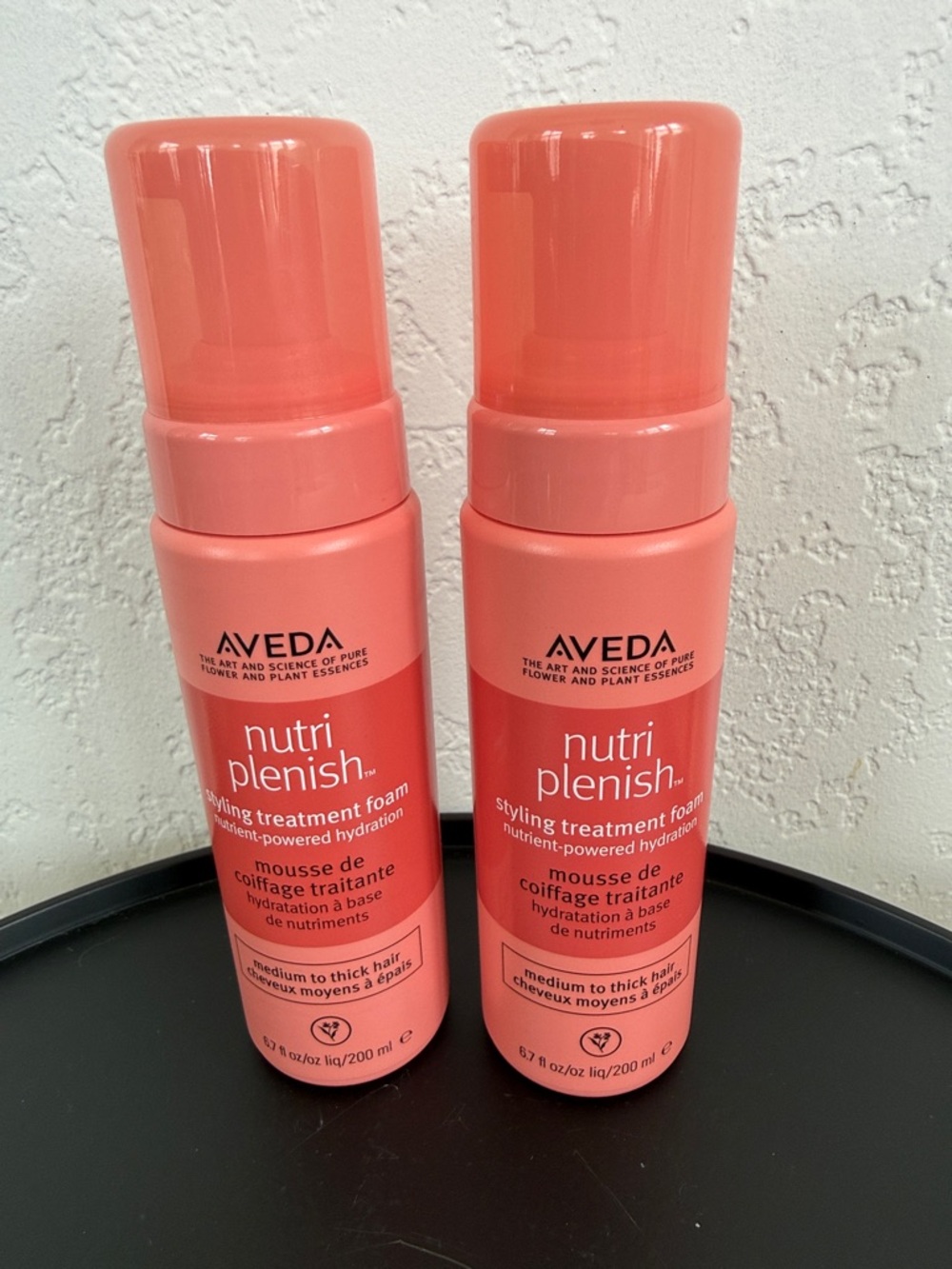 Set of 2. Aveda nutriplenish styling treatment foam- full size